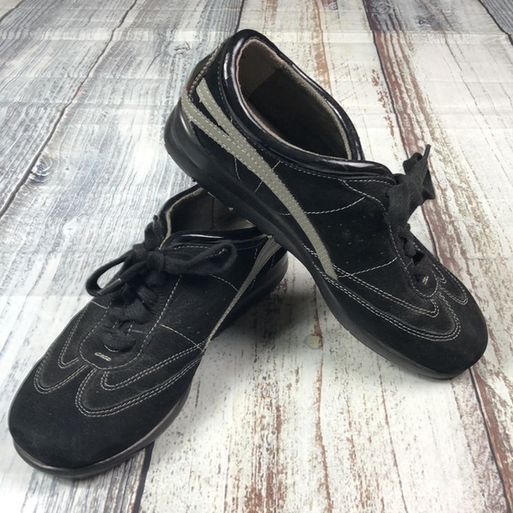 Aerosoles Air Cushion Black Leather Suede Size 7 - Picture 5 of 10